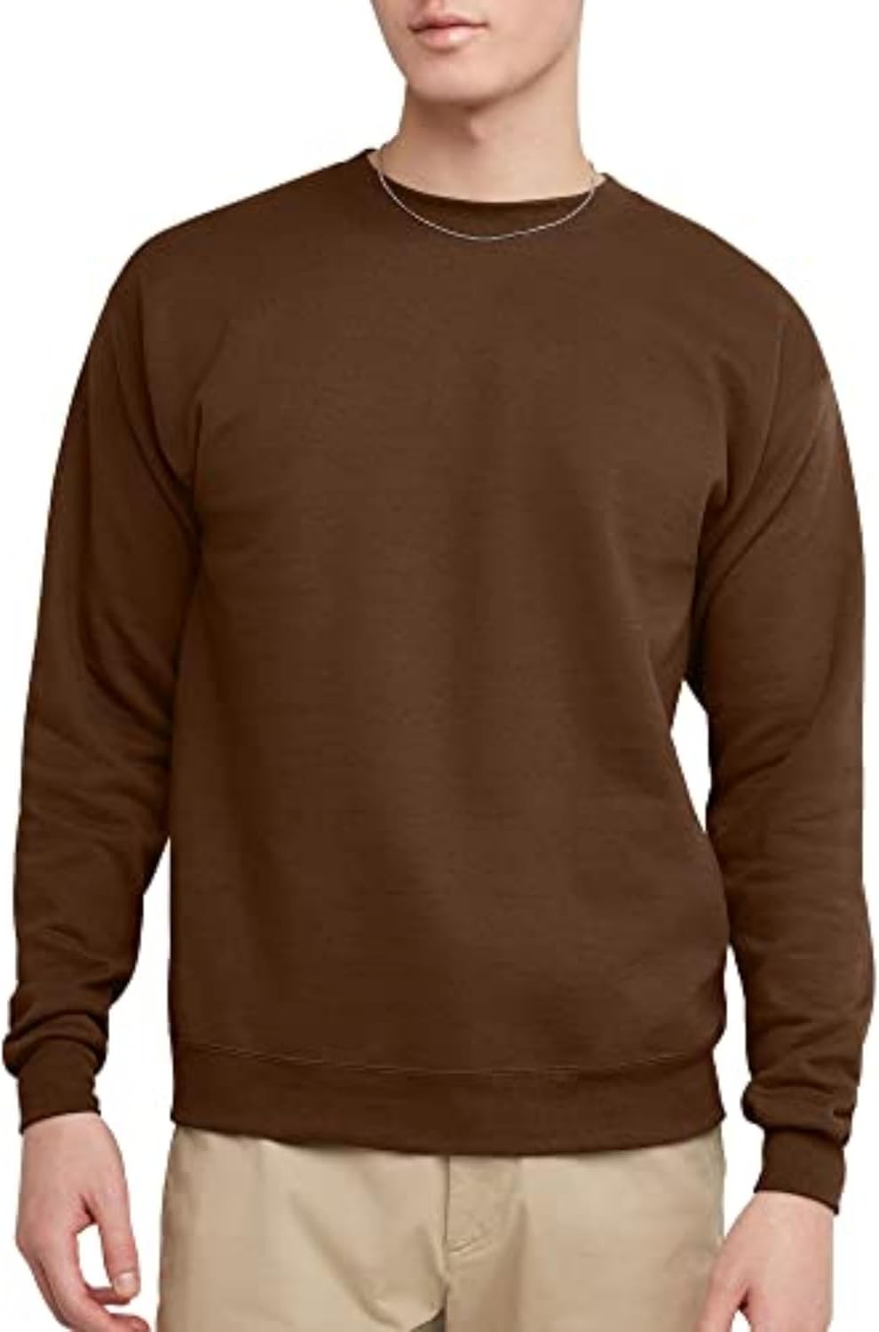 Men's  Fleece, Pullover Crewneck Sweatshirt, 1 or 2 Pack