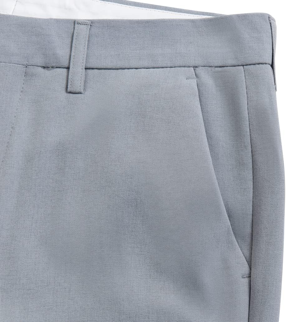 Men’s Cropped Slim Fit Dress Pants Tapered Ankle Dress Pants Suit Pants