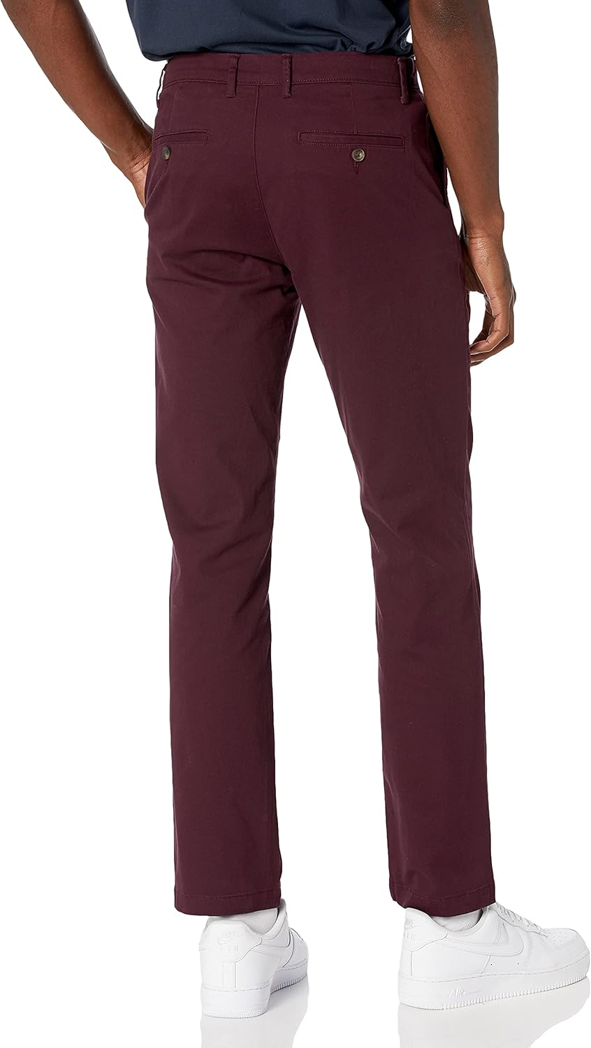 Mens Straight-Fit Casual Stretch Chino Pant