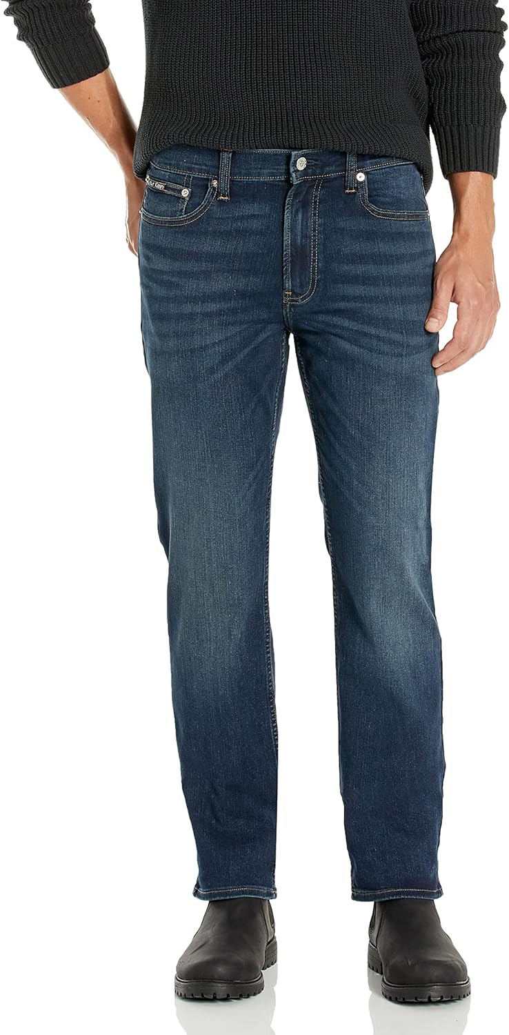 Men's Straight High Stretch Jeans