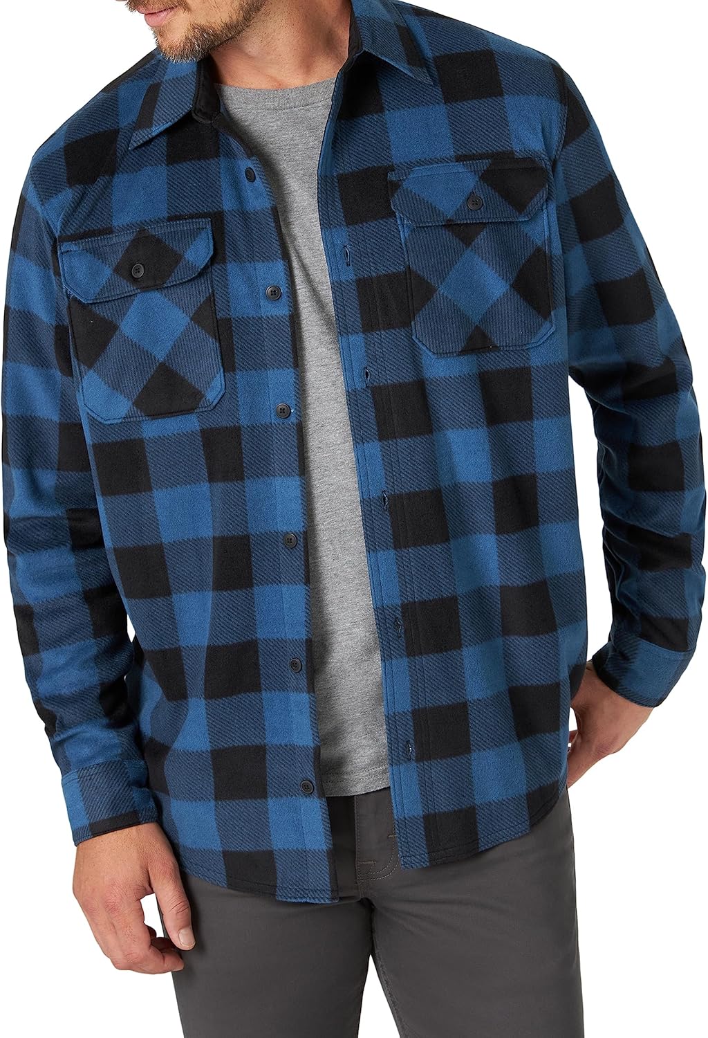 Men's Long Sleeve Heavyweight Fleece Shirt