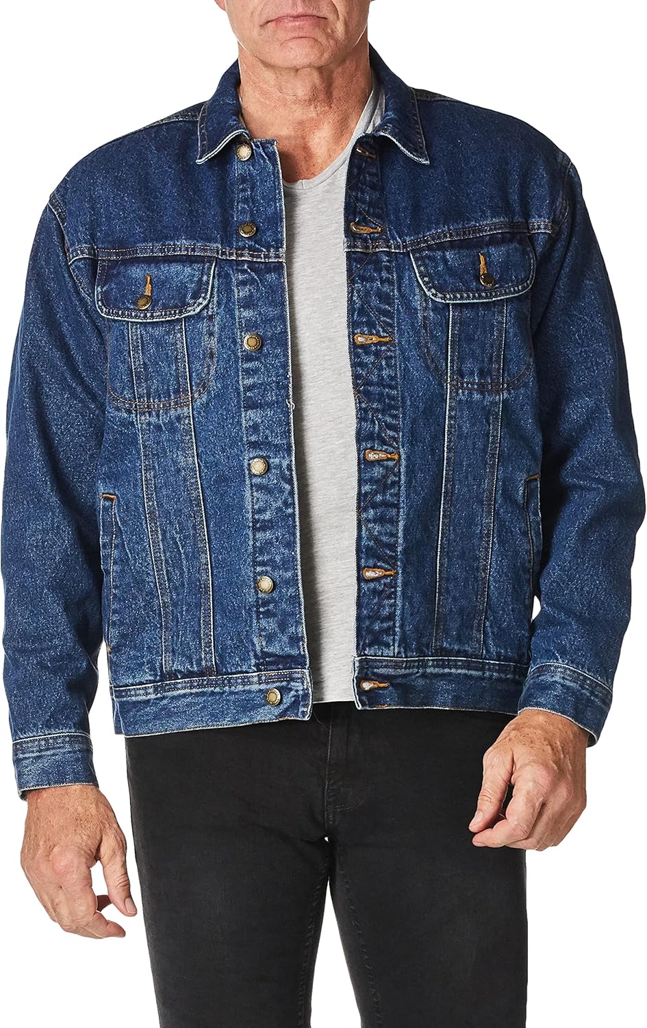 Men's  Flannel Lined Denim Jacket